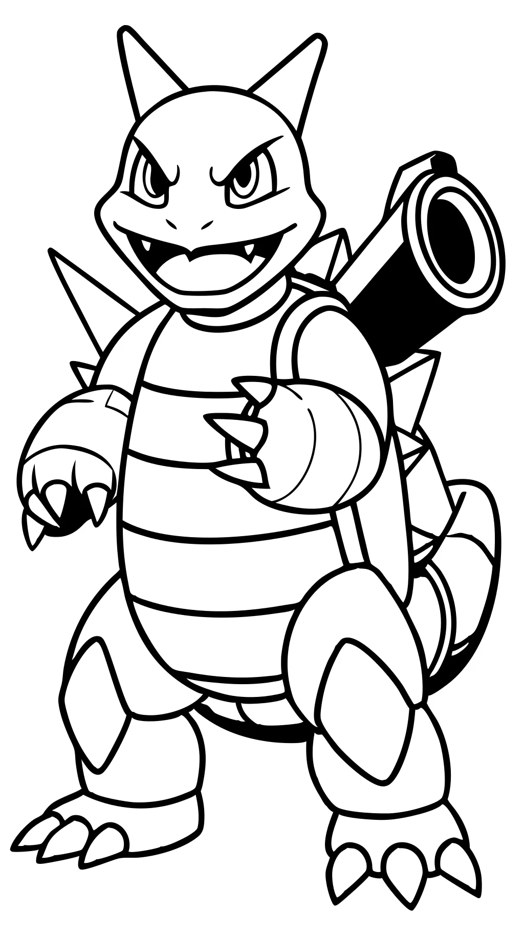 blastoise pokemon coloring page